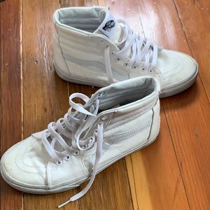 White hi top vans!